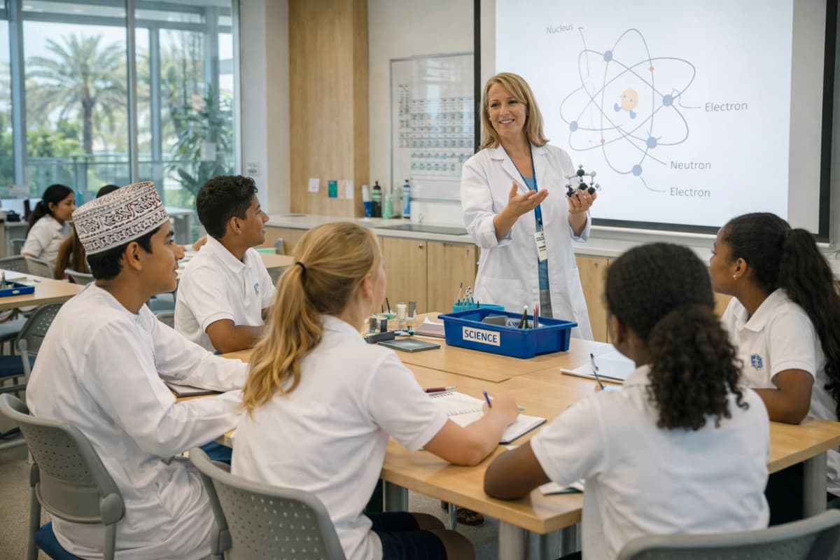 Modern private school campus in Muscat, Oman offering premium education facilities and diverse curricula